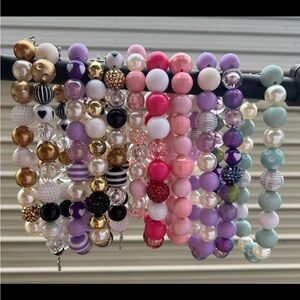 Colorful beaded necklaces
